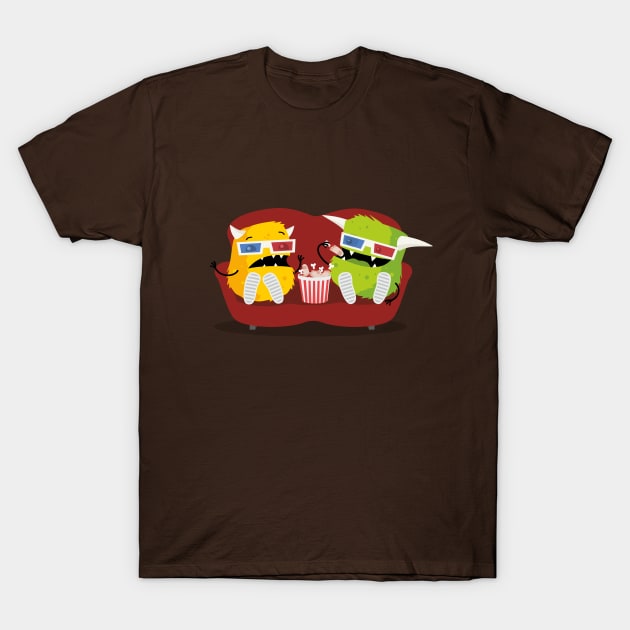 Horror movie night T-Shirt by hyperactive